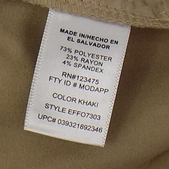 Ellen Tracy Company Wide WB Khaki Pants Size 16 NWT DEFECT READ - Picture 11 of 11